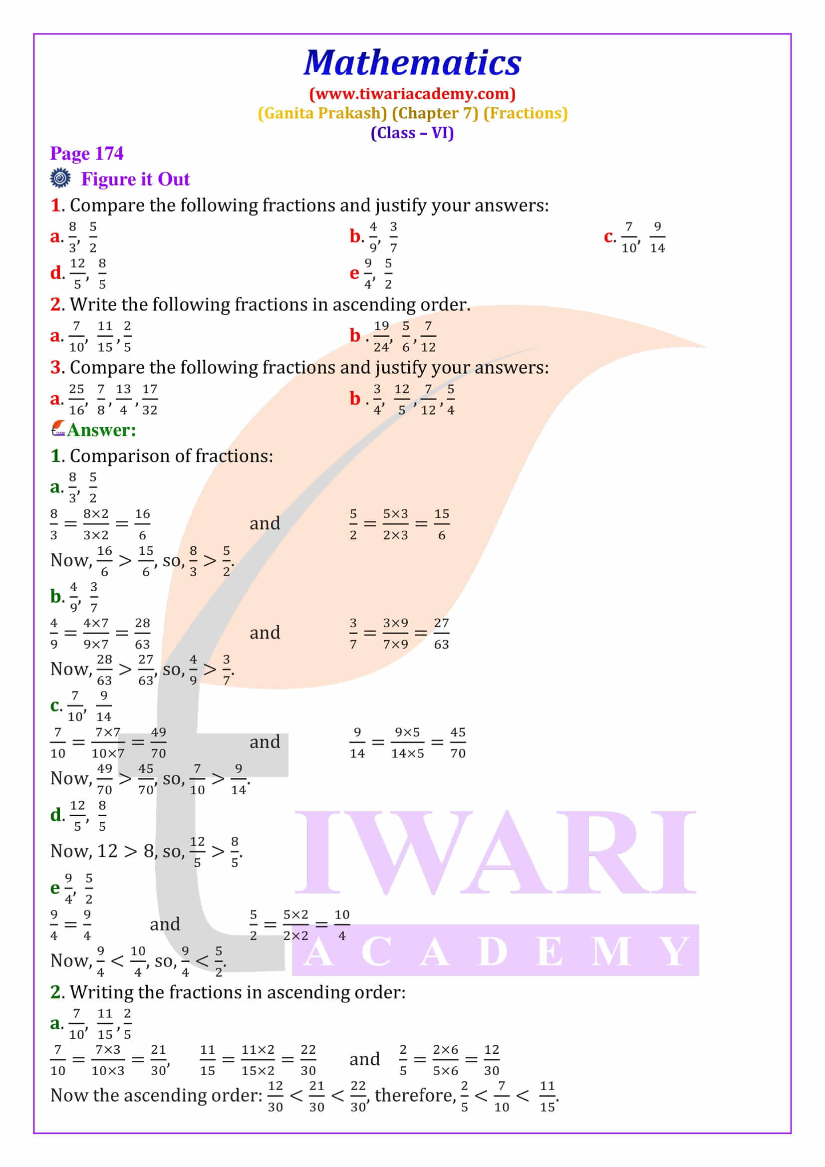 Class 6 Maths Ganita Prakash Chapter 7 NCERT Answers