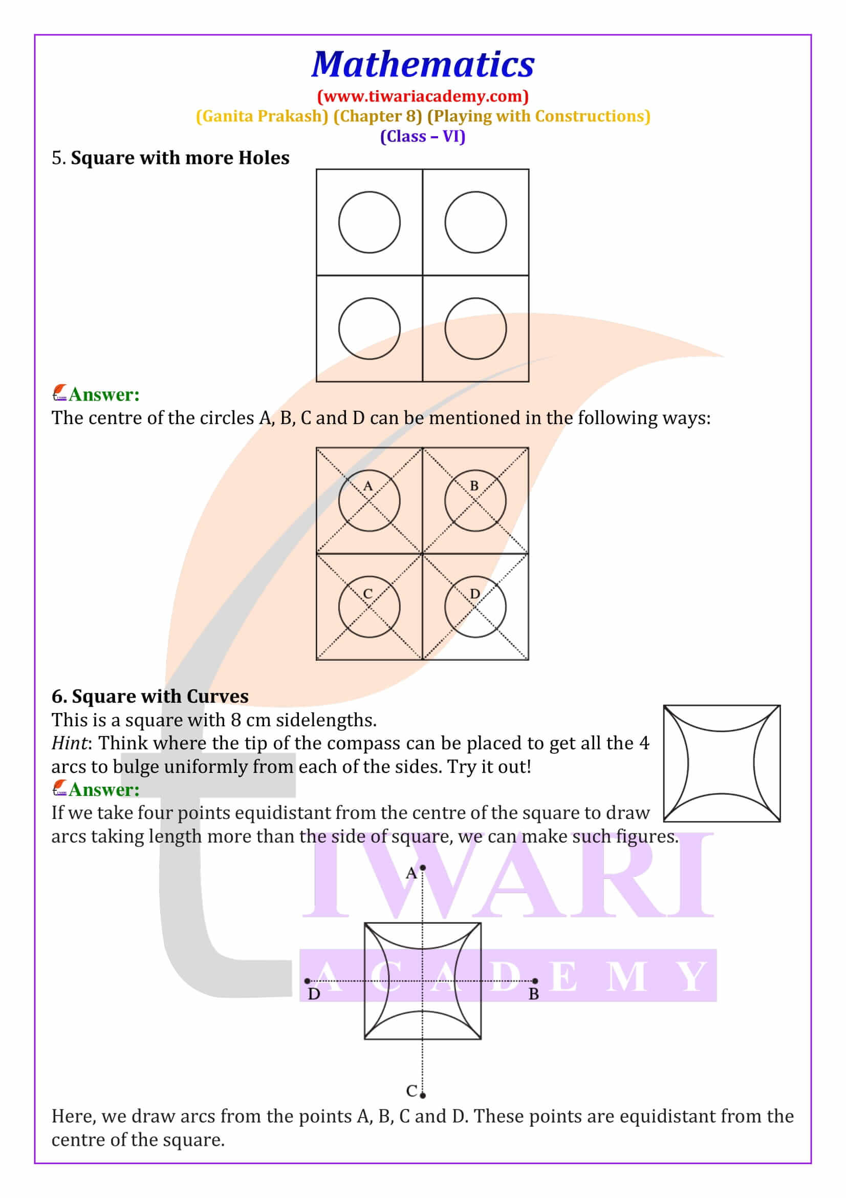 Class 6 Maths Ganita Prakash Chapter 8 Solution in English