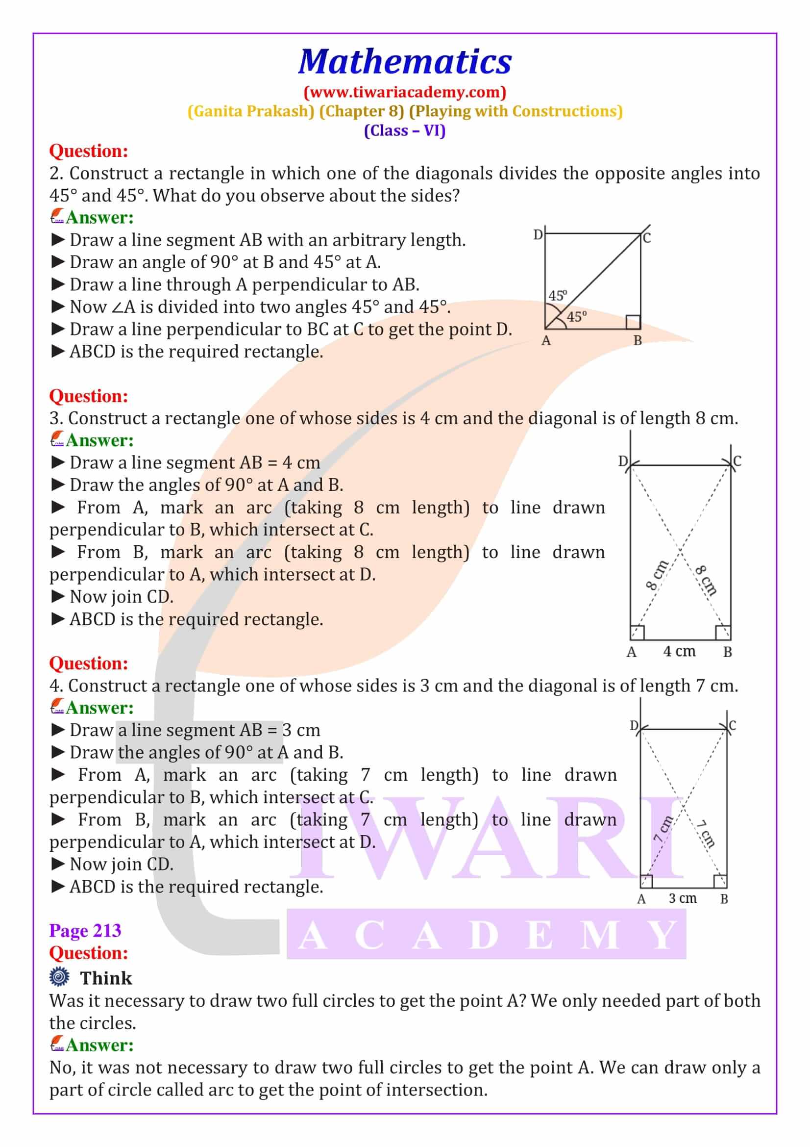 Class 6 Maths Chapter 8