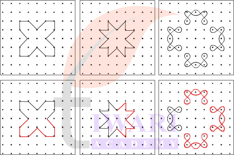 Completing symmetrical designs on dot grid Class 4 solution