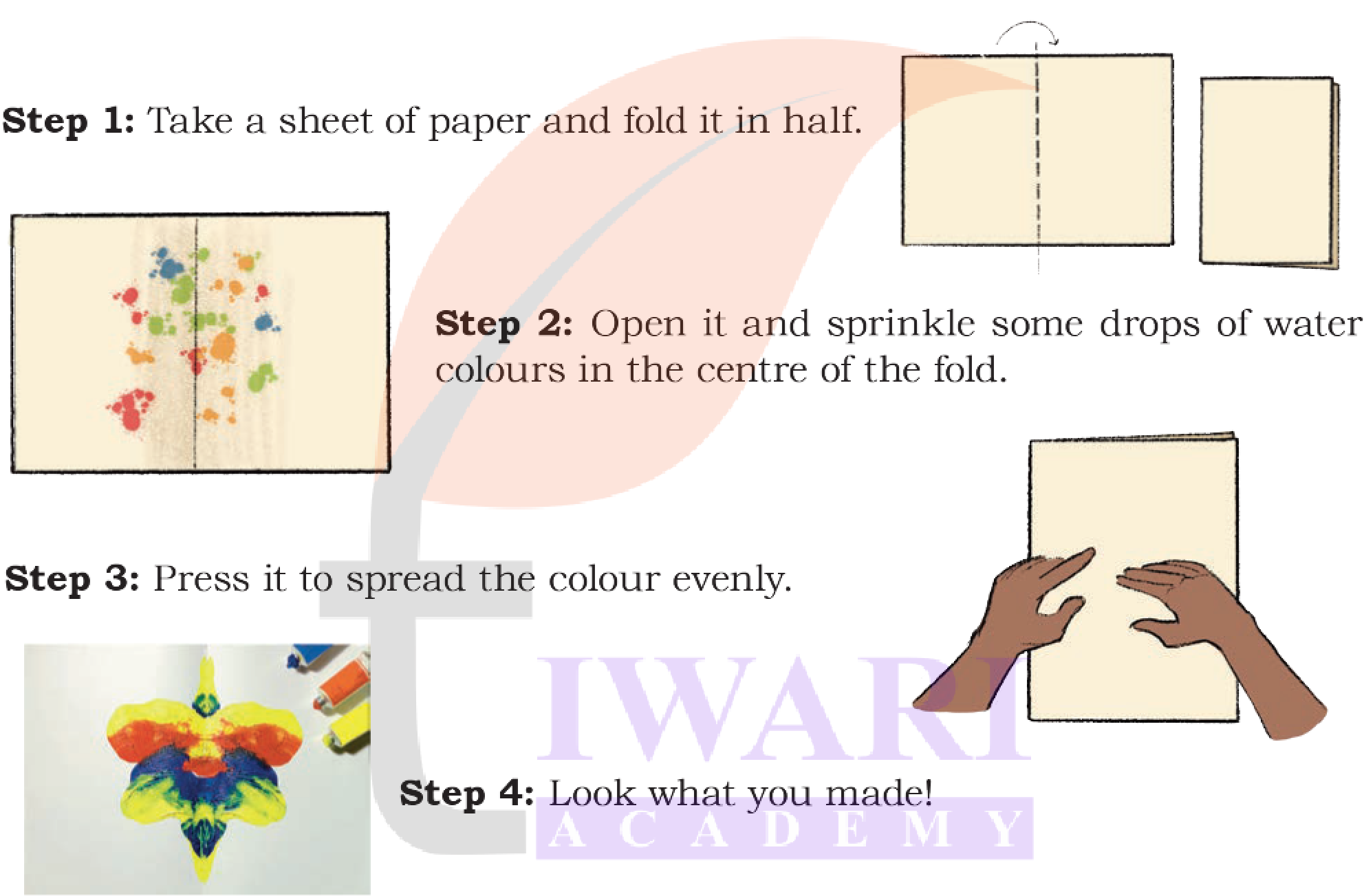 Line of symmetry explained with paper folding activity Class 4 Maths