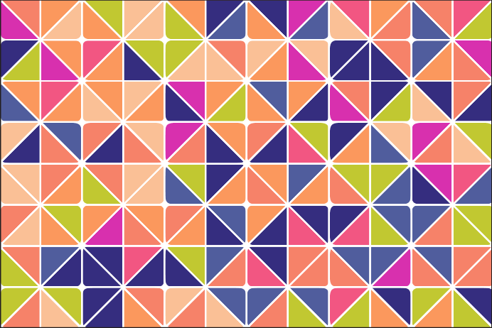 Floor pattern without gaps Class 4