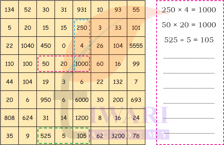 Solution image explaining grouping and counting method Class 4 Maths Mela Chapter 13