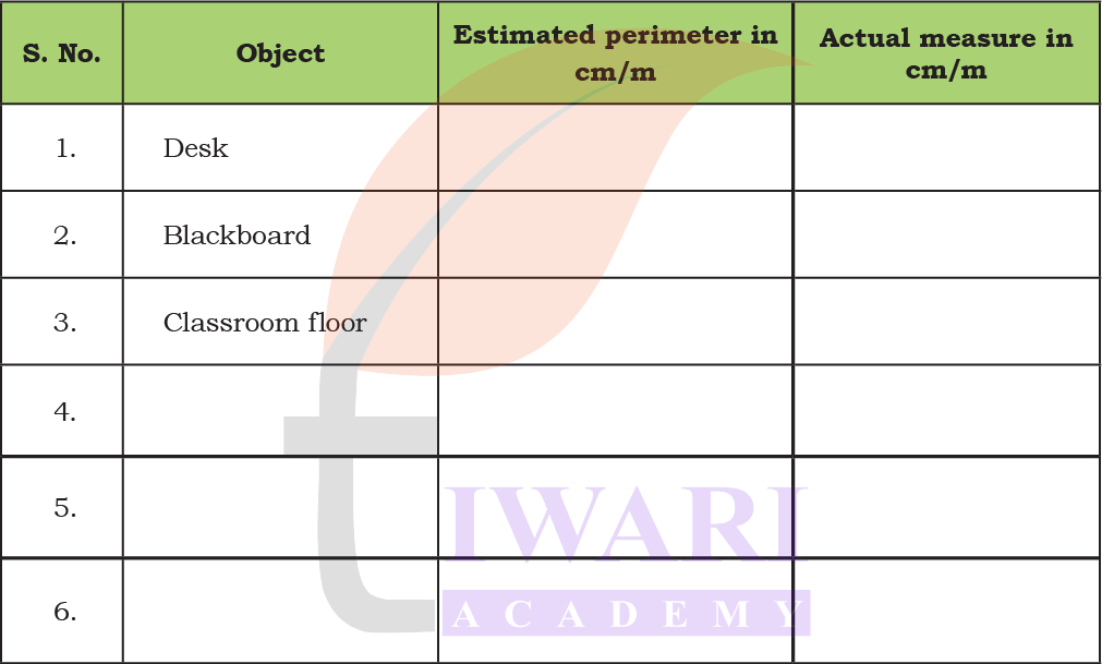 Class 4 Maths Chapter 6 metre rope activity for measuring length