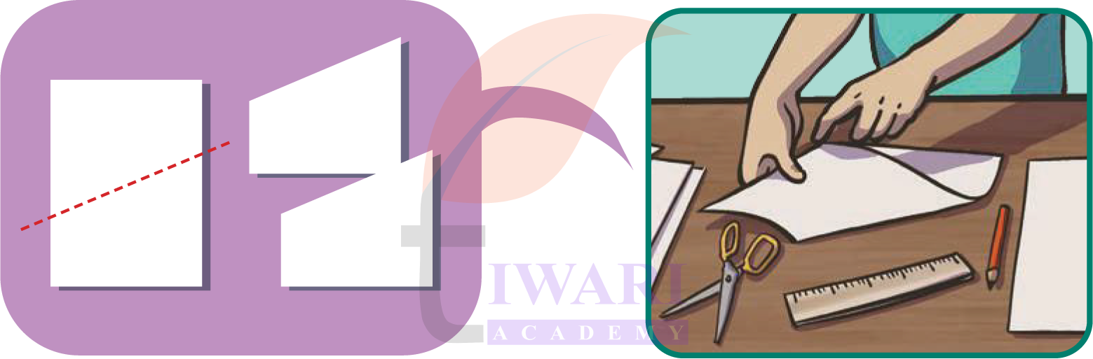 Class 4 Maths Mela Chapter 5 sharing paper into equal halves