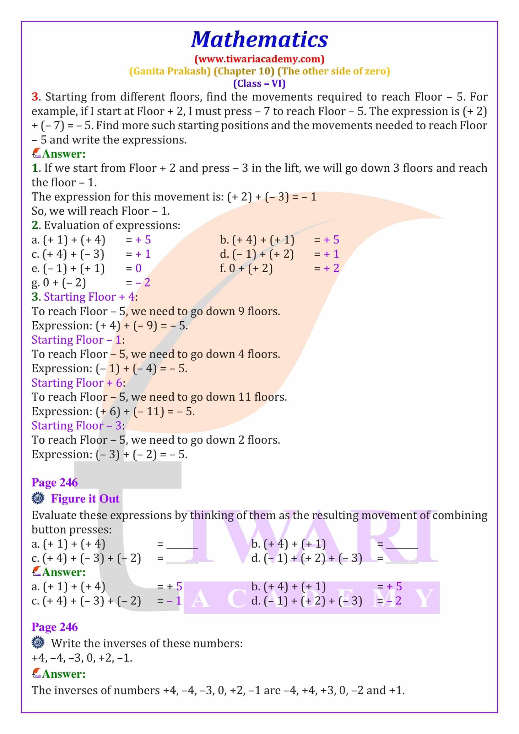 Understanding negative numbers in Class 6 Maths Ganita Prakash