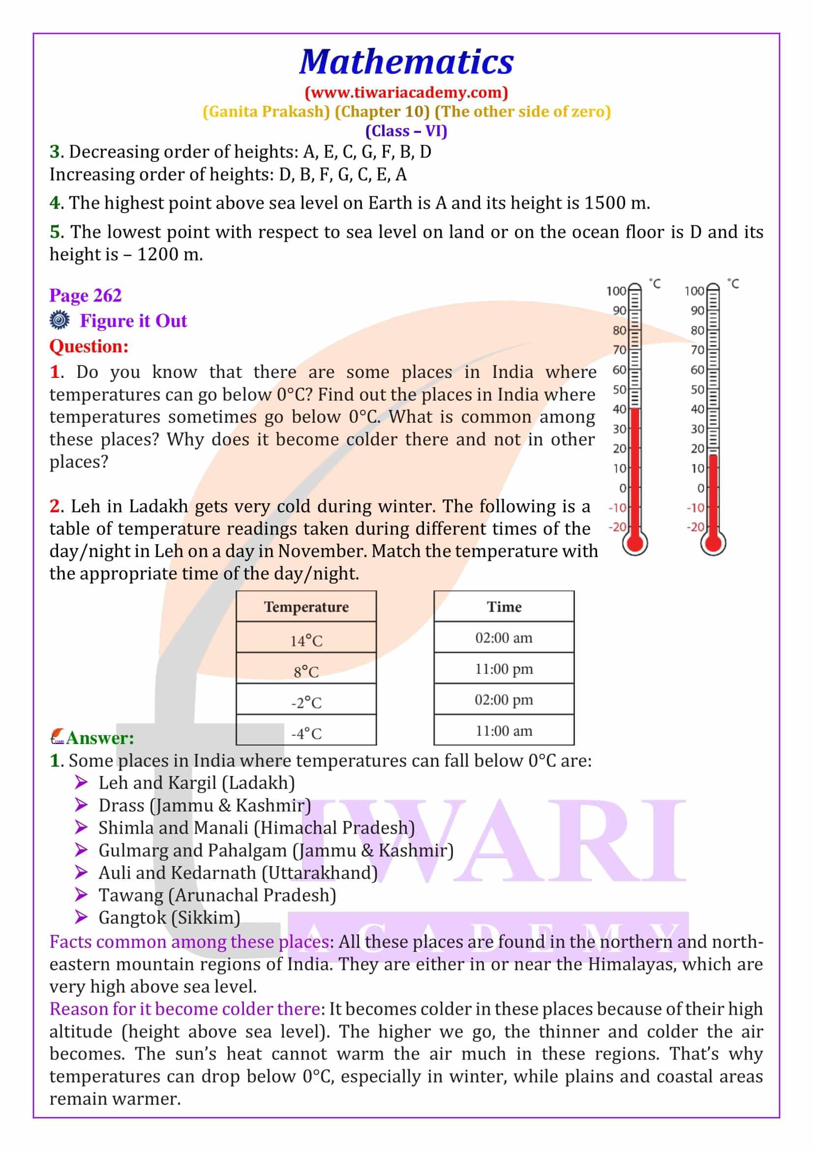 Real life applications of integers Class 6 Maths Ganita Prakash