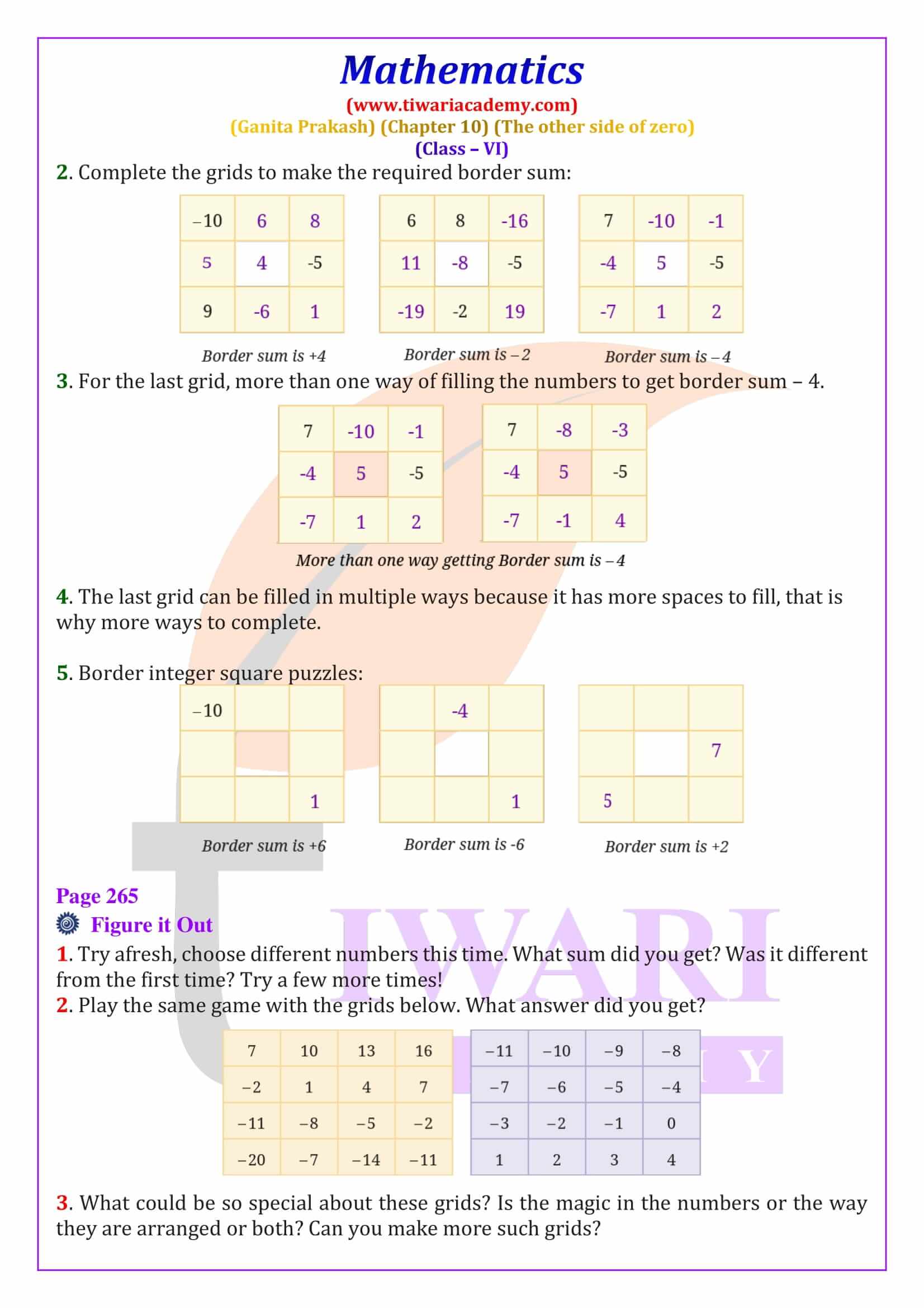 Solved example based on integers Class 6 Maths Chapter 10