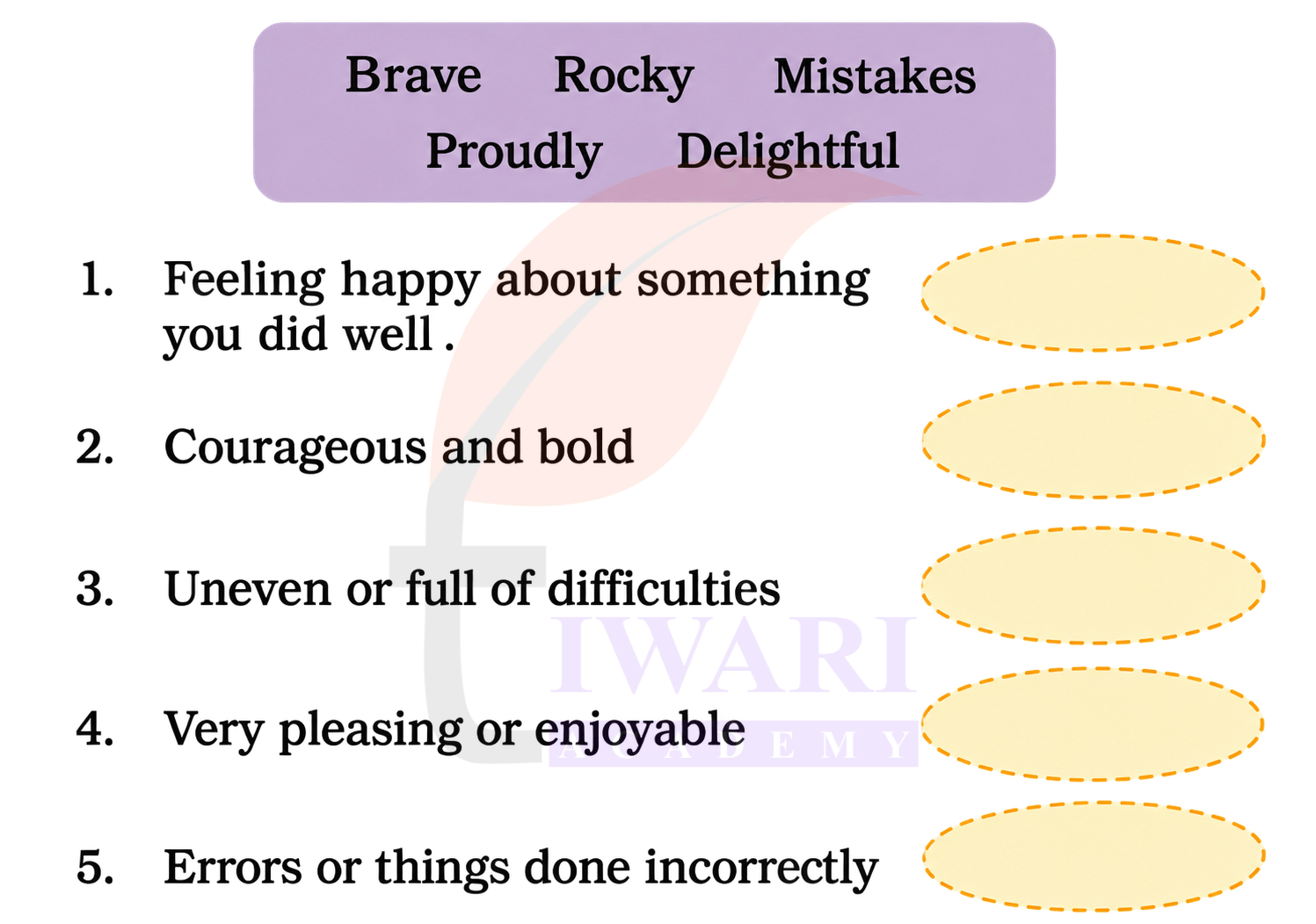 Class 4 English Santoor Chapter 7 Page 71 - Let us Write Part D