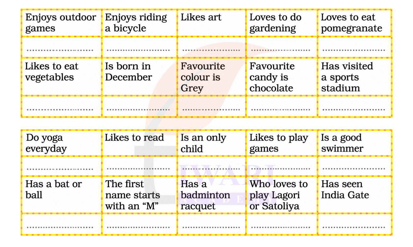 Class 4 English Santoor Chapter 8 Page 84 Let us Speak