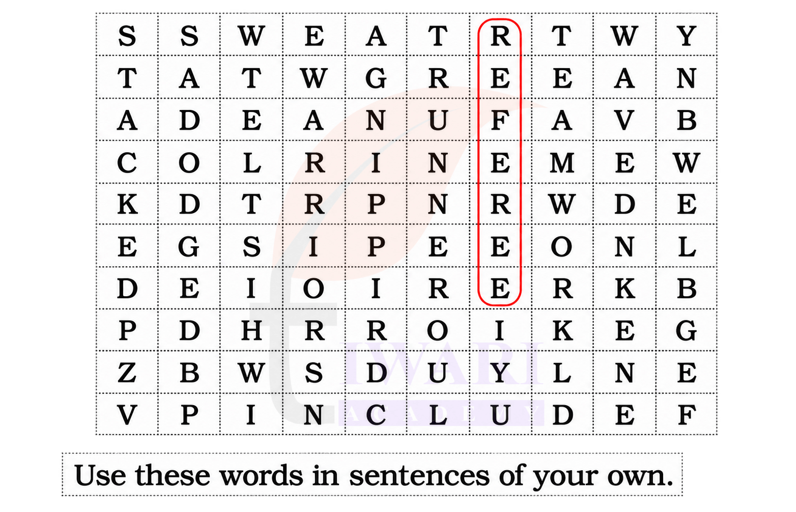 Class 4 English Santoor Chapter 8 Page 85 - Let us Write Section A
