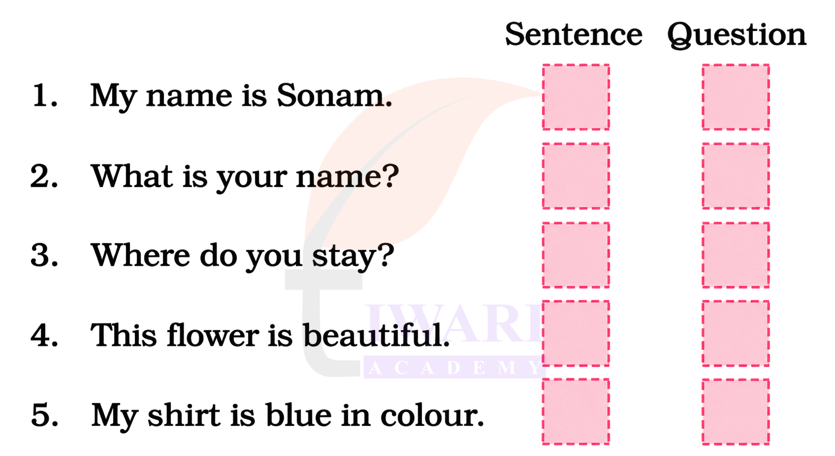 Class 4 English Santoor Chapter 8 Page 85 - Let us Write Section C