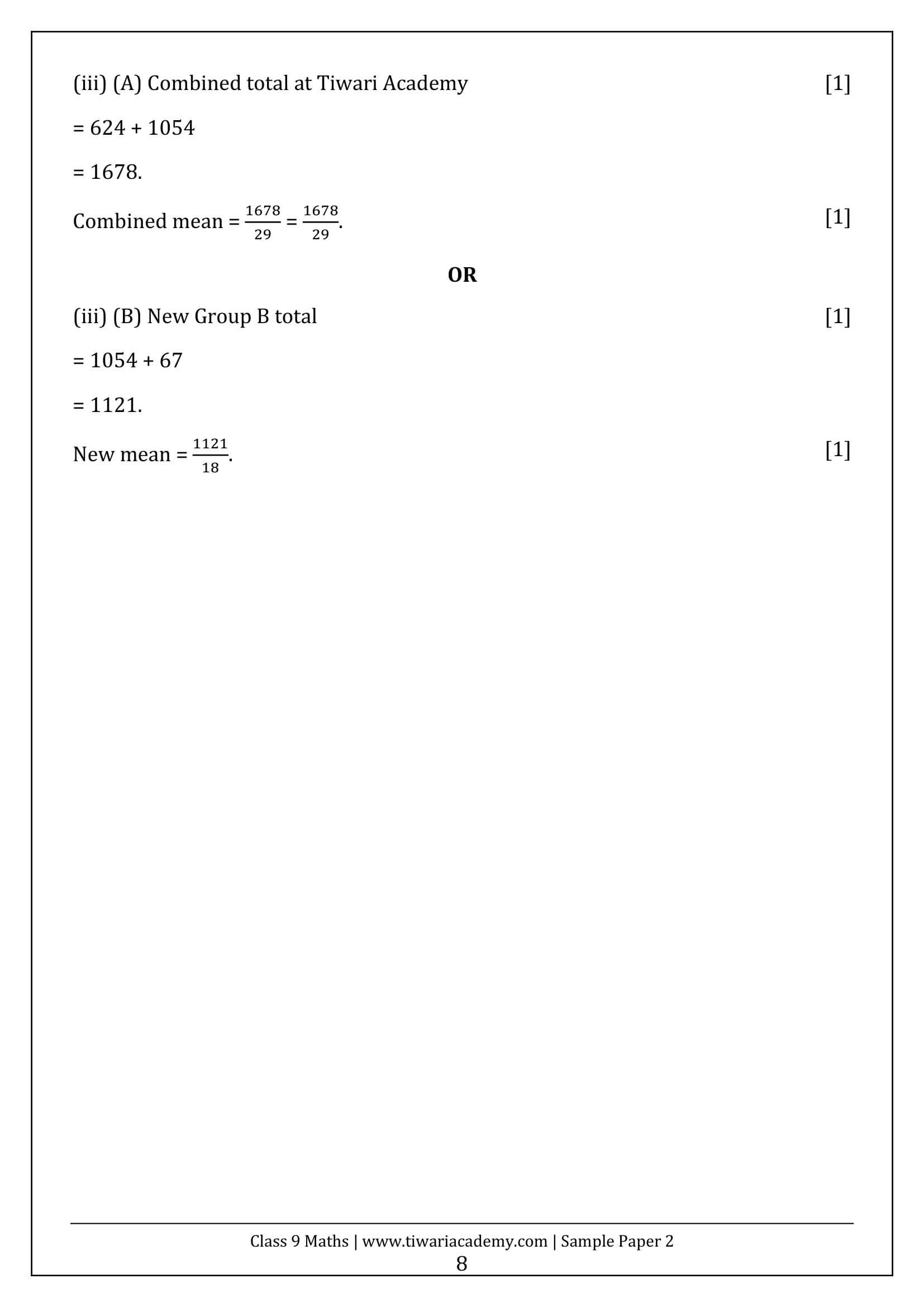 Class 9 Maths Ganita Manjari Sample Paper 2 Answers Page 8